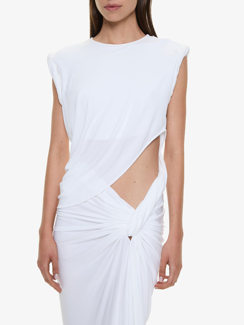 Twisted Lever Rolled Up Tee Dress - Image 3