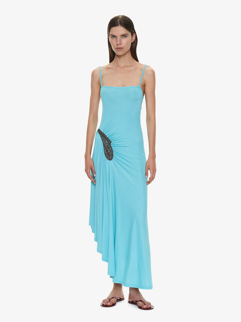 Paisley Lace Rib Cami Dress - Image 1