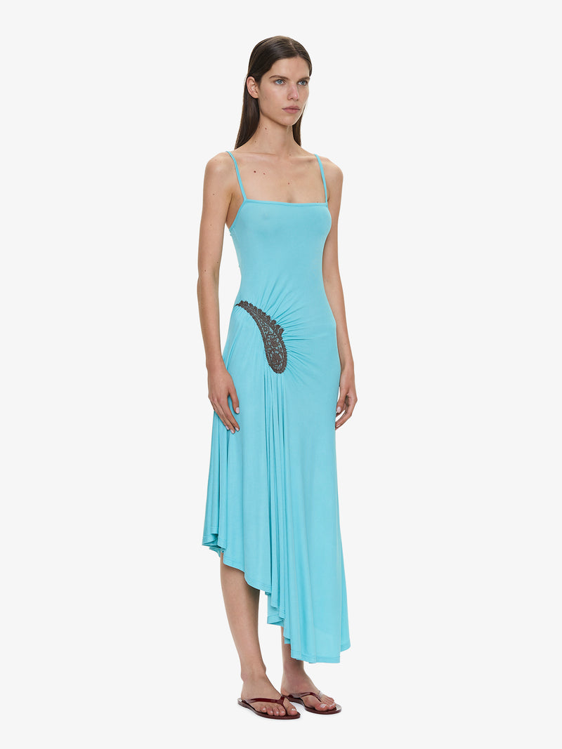 Paisley Lace Rib Cami Dress - Image 2