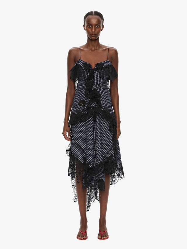 Embroidered Handkerchief Envelope Cami Dress