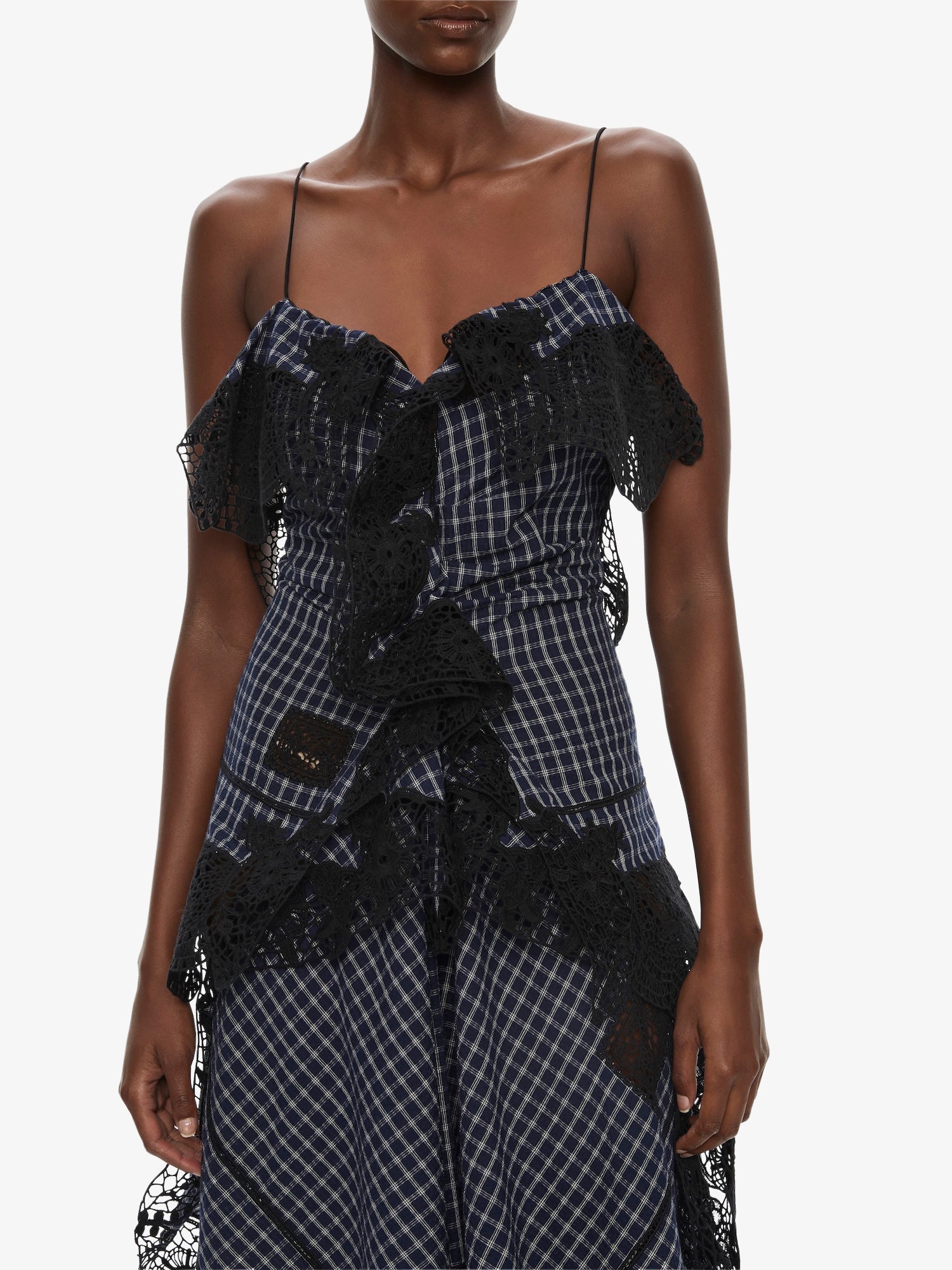 Embroidered Handkerchief Envelope Cami Dress