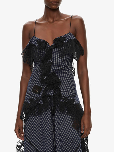Embroidered Handkerchief Envelope Cami Dress