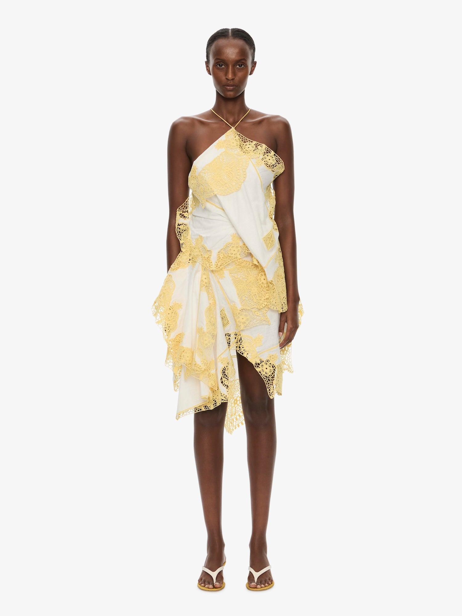 Embroidered Handkerchief Envelope Scarf Dress