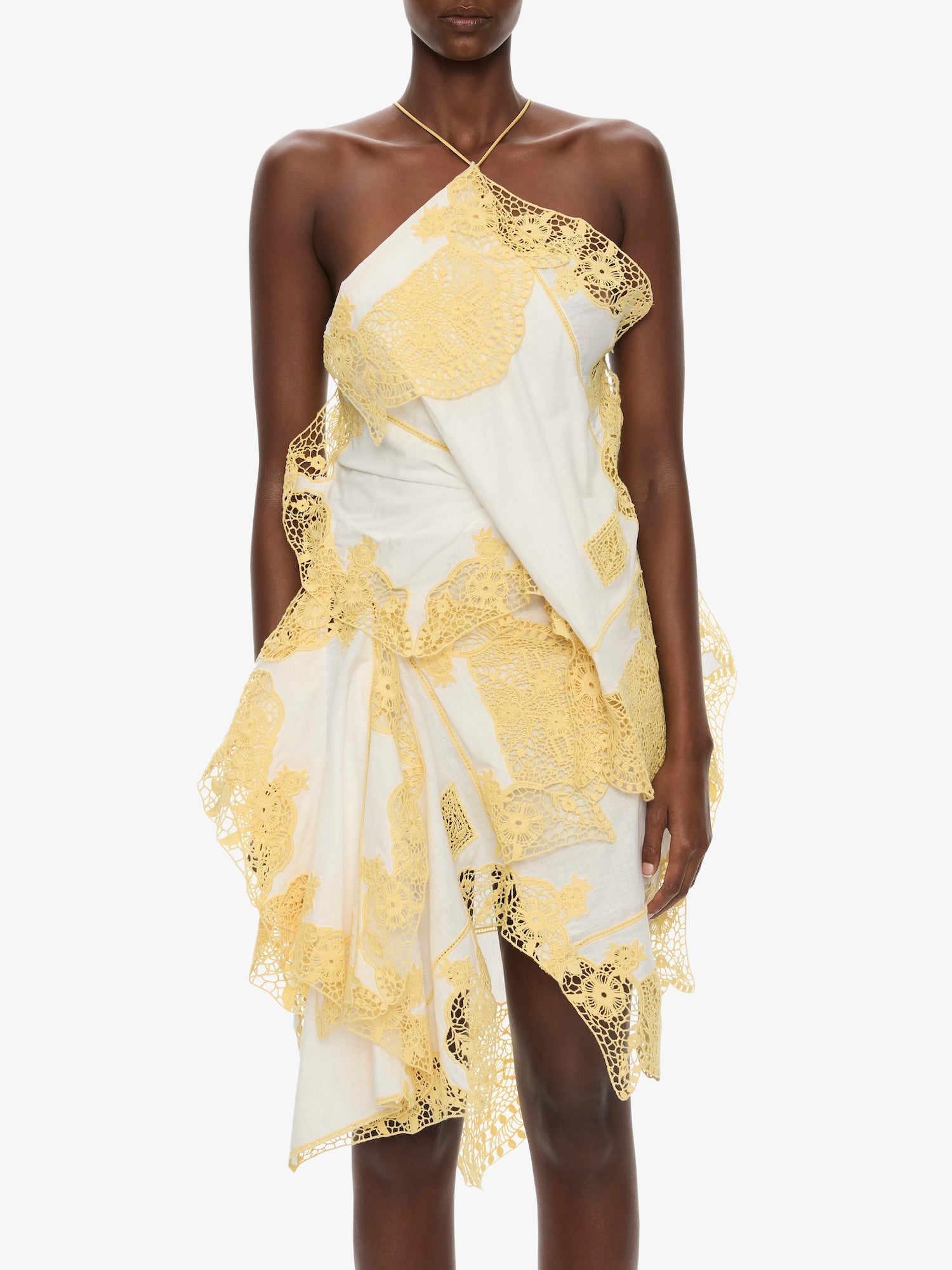 Embroidered Handkerchief Envelope Scarf Dress