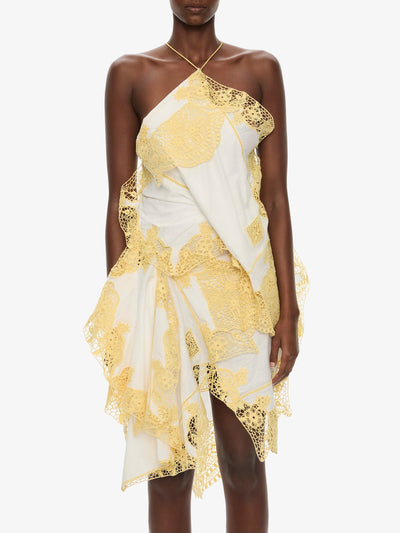 Embroidered Handkerchief Envelope Scarf Dress