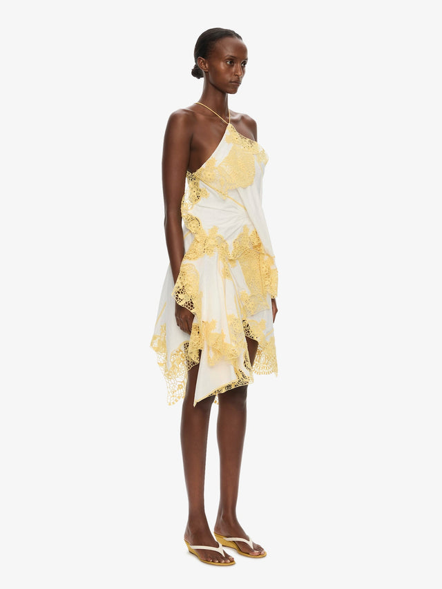 Embroidered Handkerchief Envelope Scarf Dress