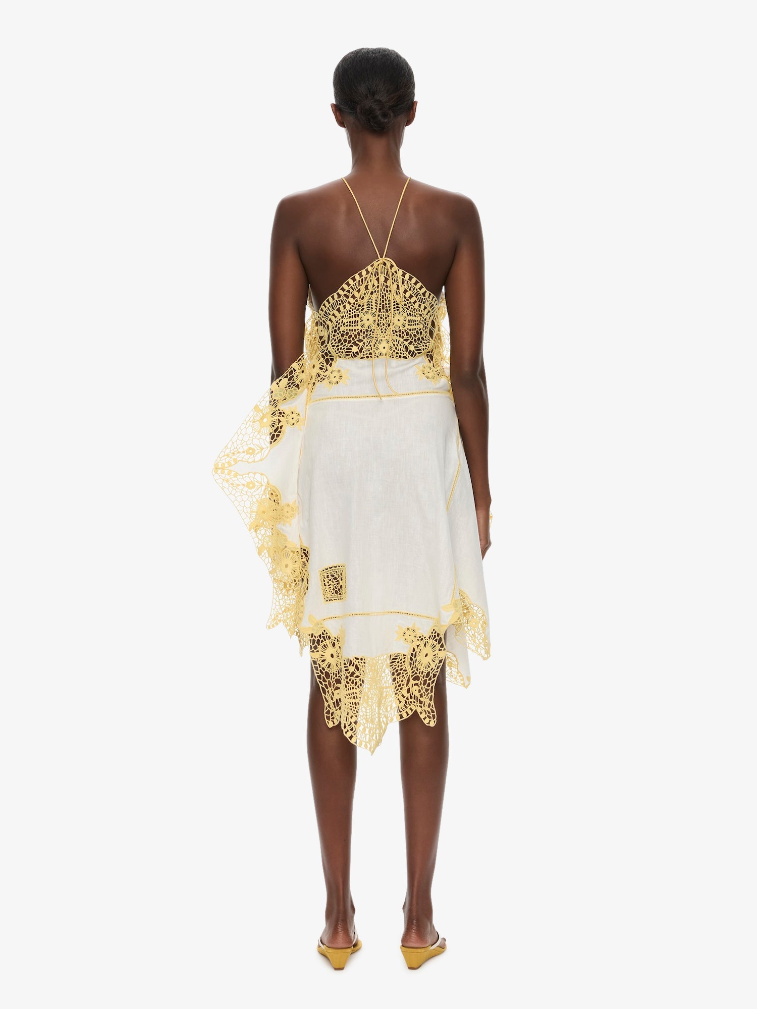 Embroidered Handkerchief Envelope Scarf Dress