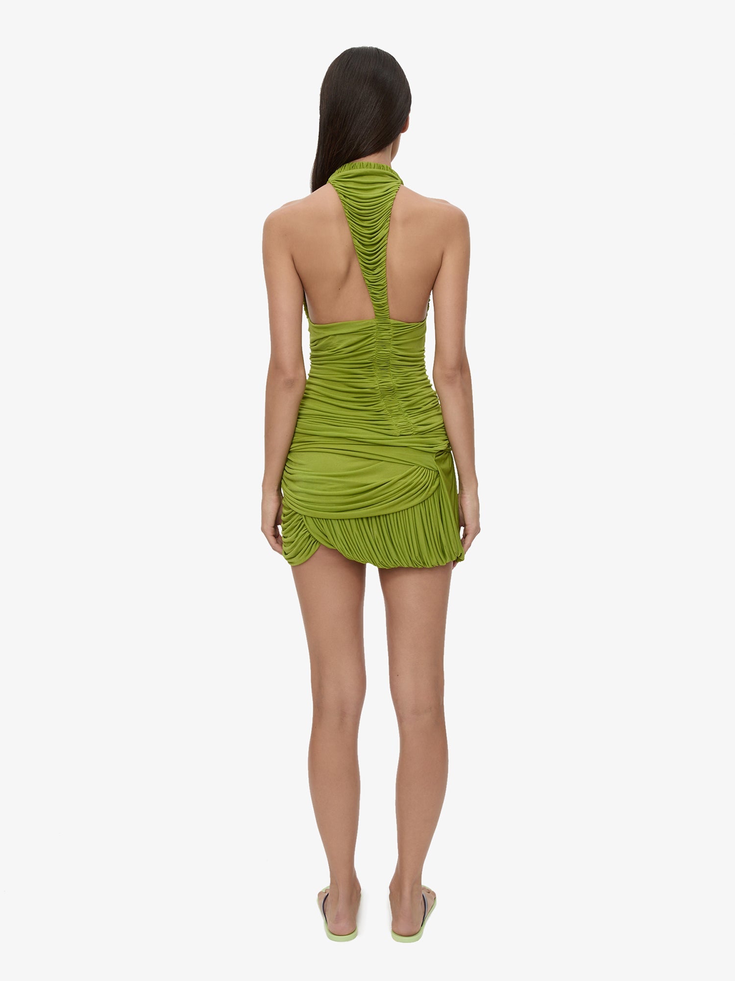 Beach Glass Bubble Mini Dress