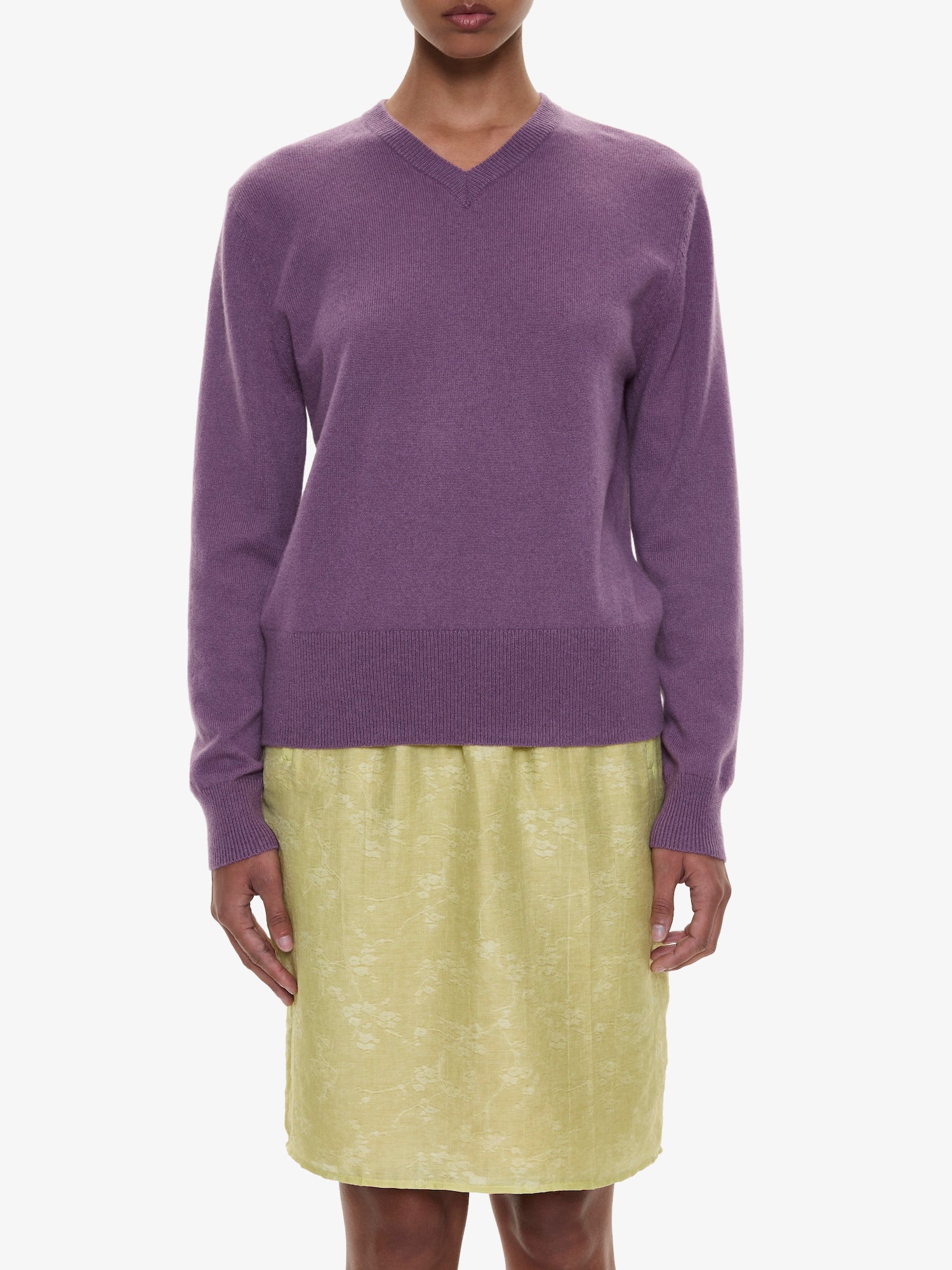 Light Leak Jacquard Slip Skirt