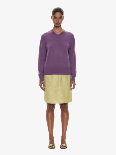 Light Leak Jacquard Slip Skirt