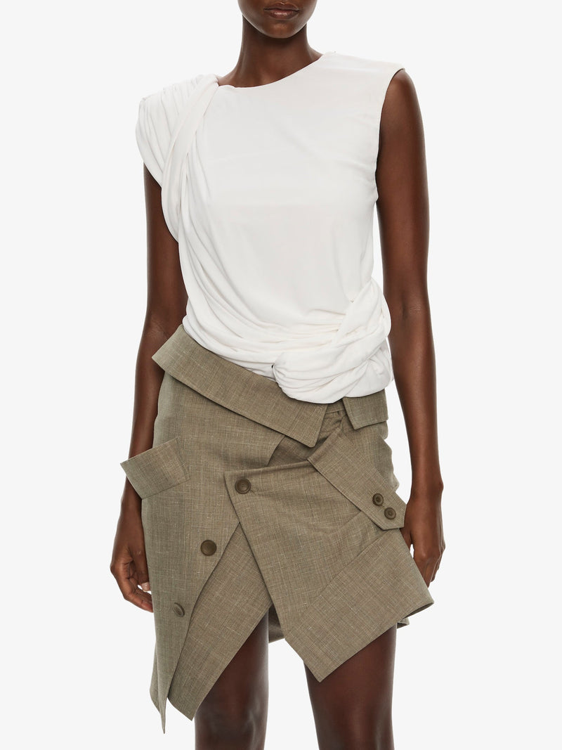 Banyan Deconstructed Trench Skirt - Image 3