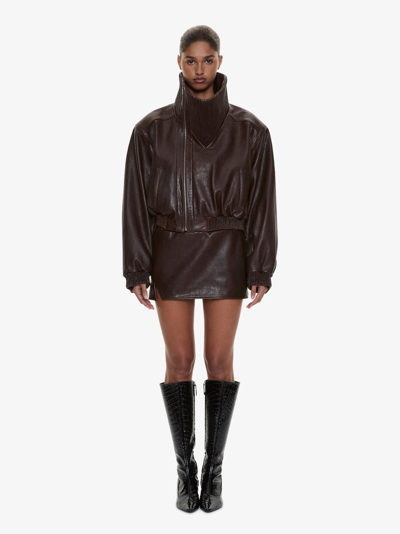 Alfie Leather Mini Skirt - Image 4