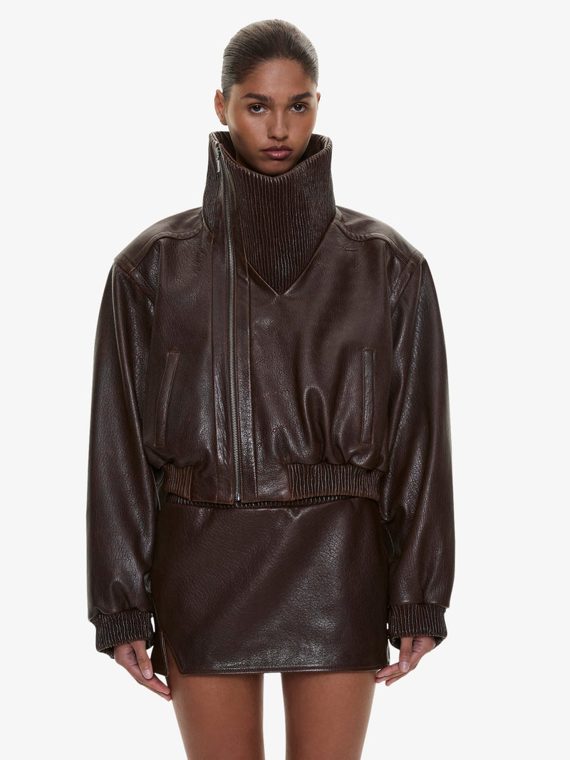 Alfie Leather Mini Skirt - Image 3