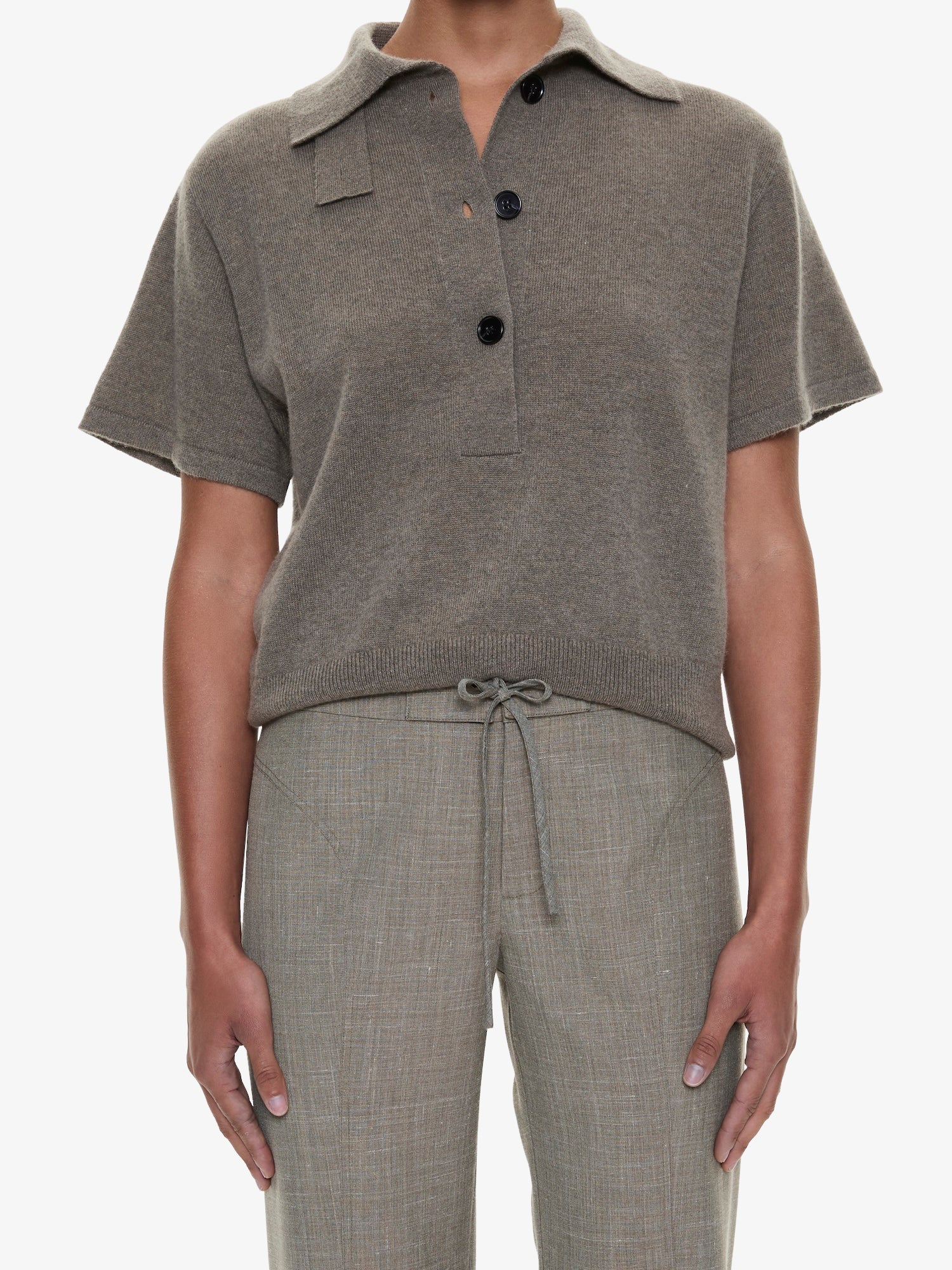 Cashmere Knit Polo