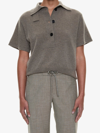 Cashmere Knit Polo