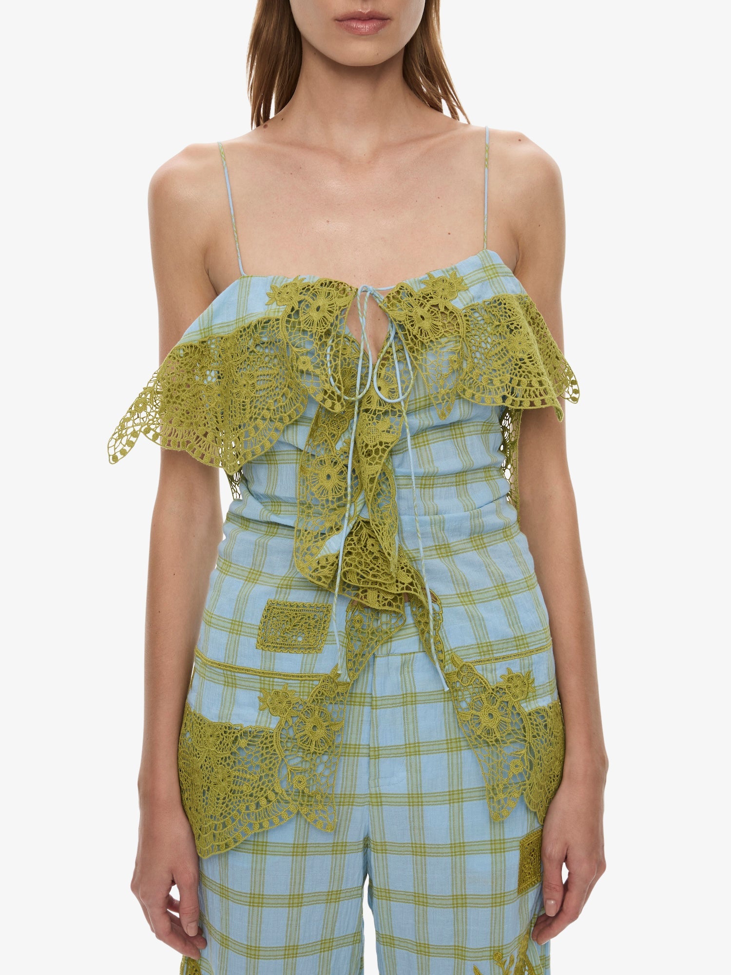 Maya Embroidered Handkerchief Shorts