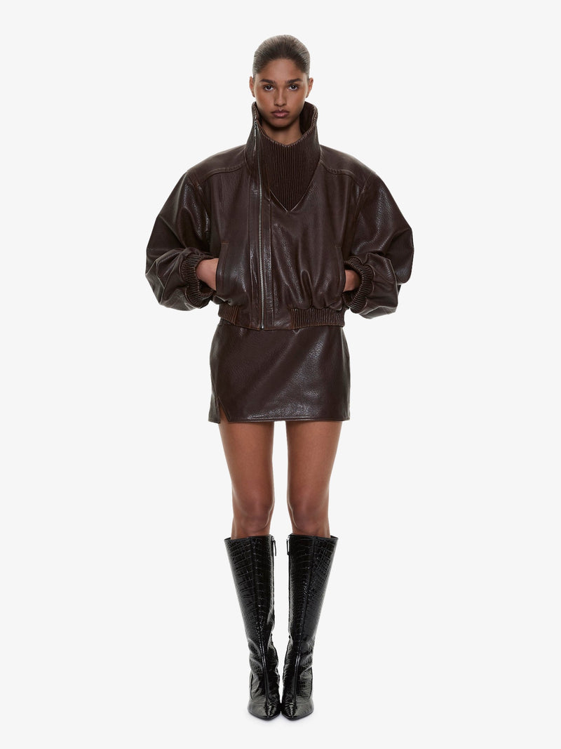 Lunnet Leather Bomber - Image 2