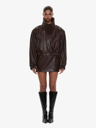 Lunnet Leather Bomber