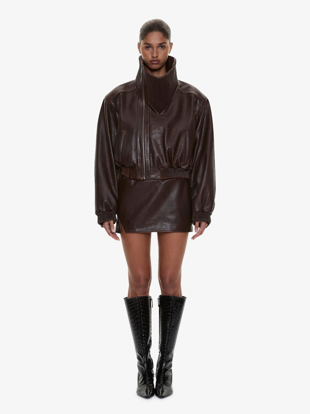 Lunnet Leather Bomber
