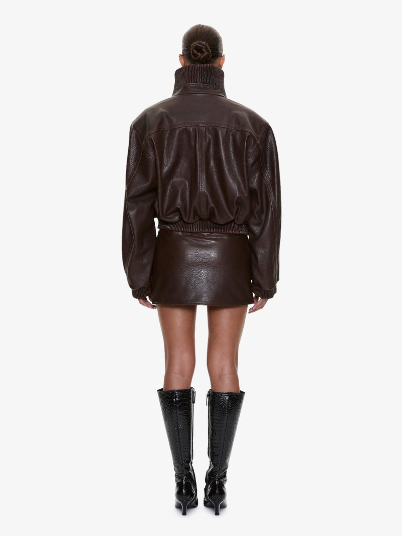 Lunnet Leather Bomber - Image 4