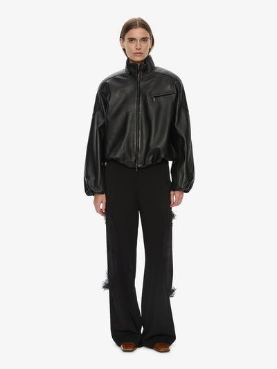 Dannie Leather Bomber