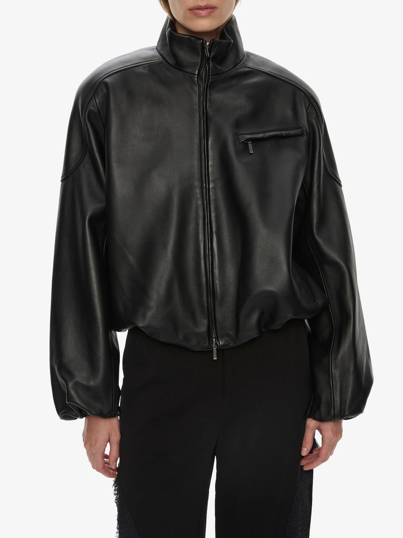 Dannie Leather Bomber - Image 4