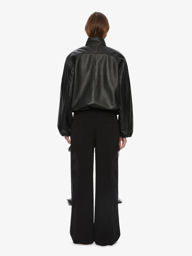 Dannie Leather Bomber