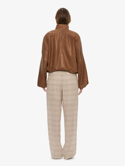 Dannie Leather Bomber