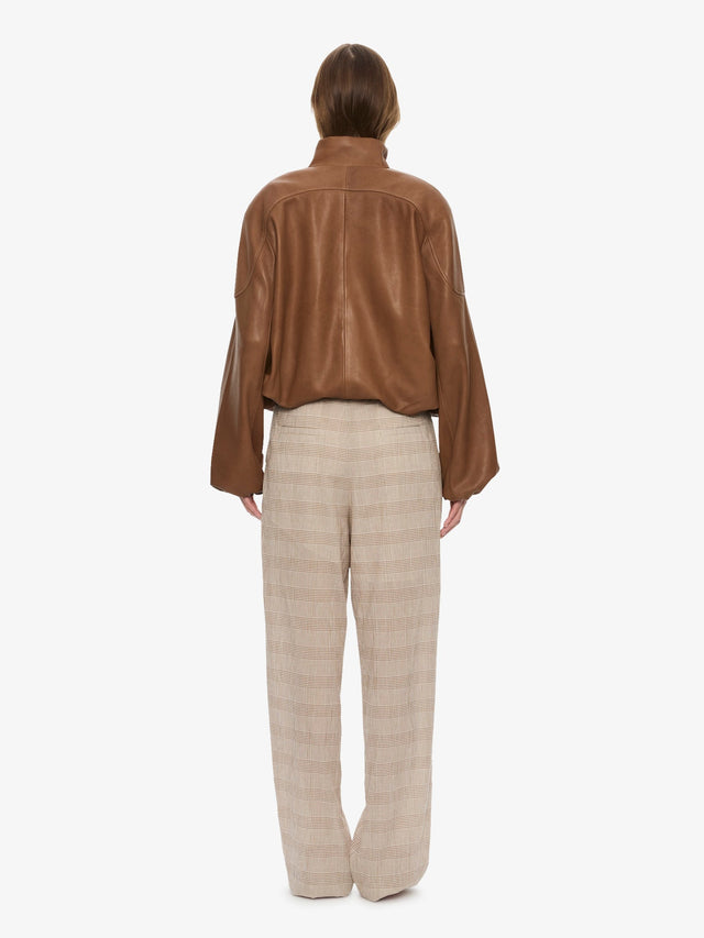 Dannie Leather Bomber