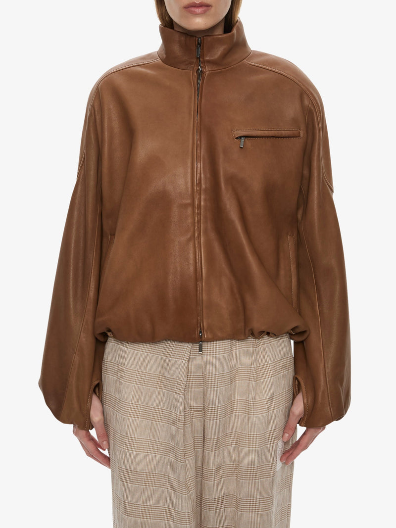 Dannie Leather Bomber - Image 3