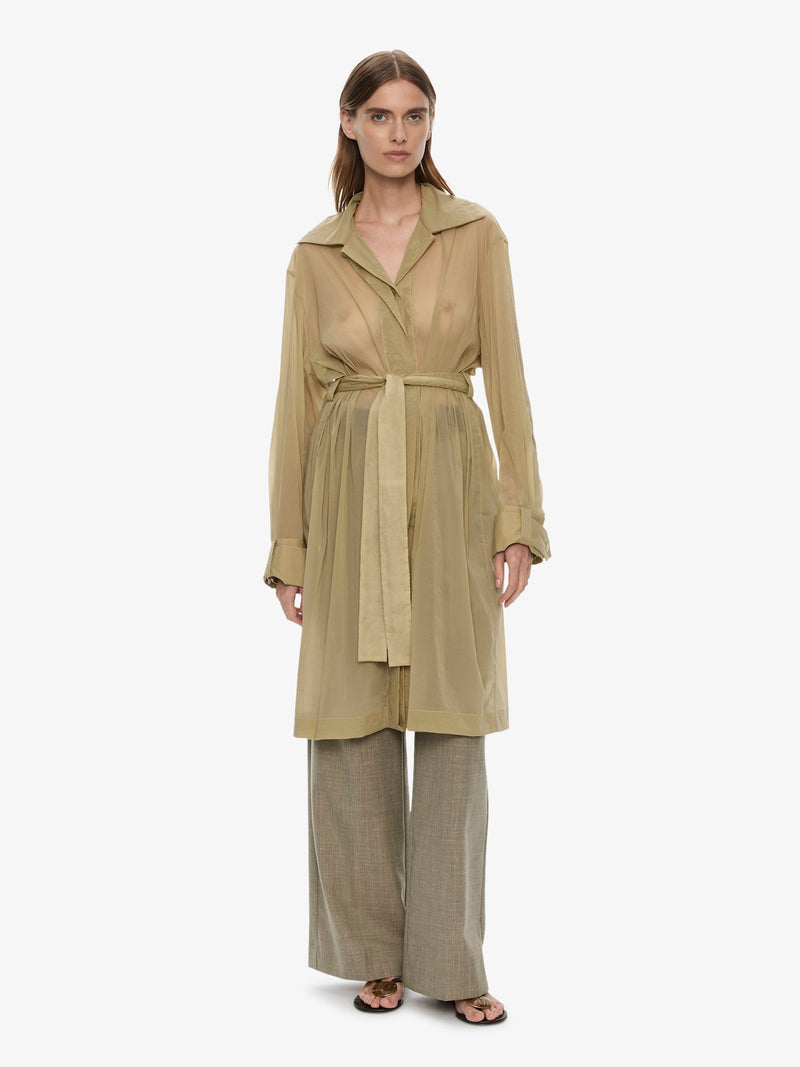 Lucent Mottled Sheer Chore Jacket - Image 1