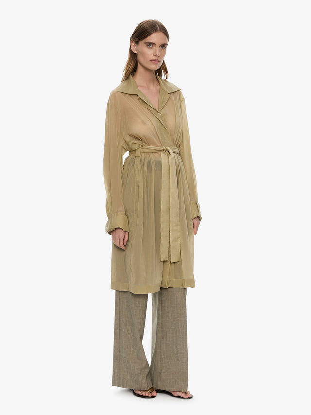 Lucent Mottled Sheer Chore Jacket