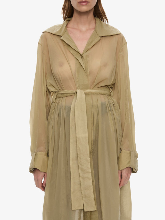 Lucent Mottled Sheer Chore Jacket
