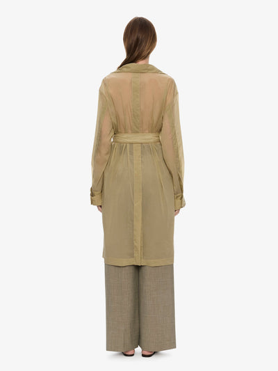 Lucent Mottled Sheer Chore Jacket
