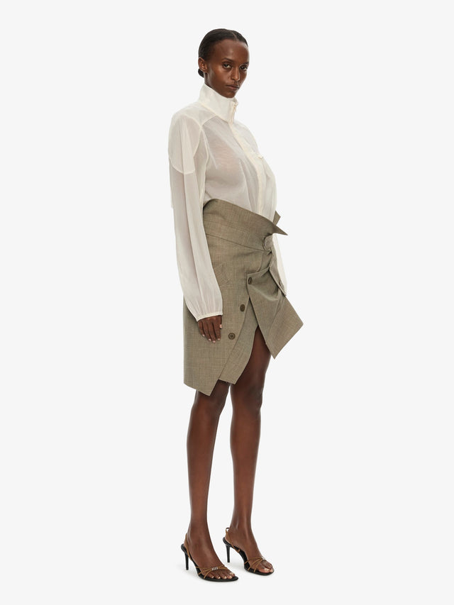 Dannie Lucent Mottled Sheer Bomber
