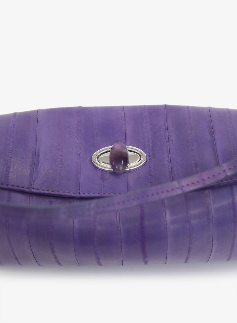 Doba Quartz Turnlock Eel Shoulder Bag - Image 3