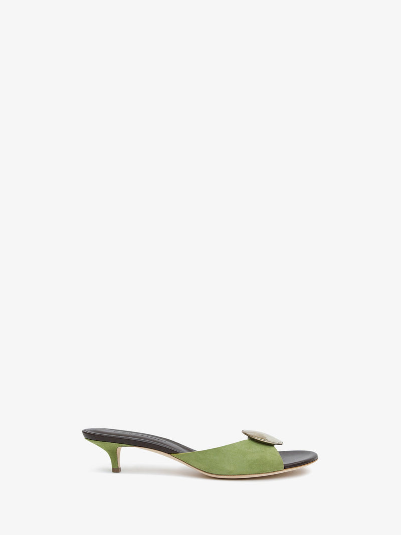 Aura Quartz Suede Kitten Mule - Image 1