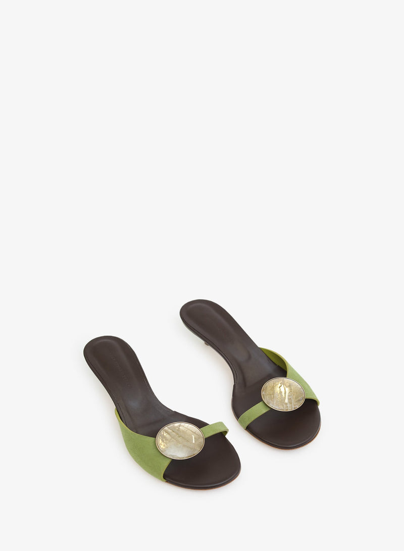 Aura Quartz Suede Kitten Mule - Image 2