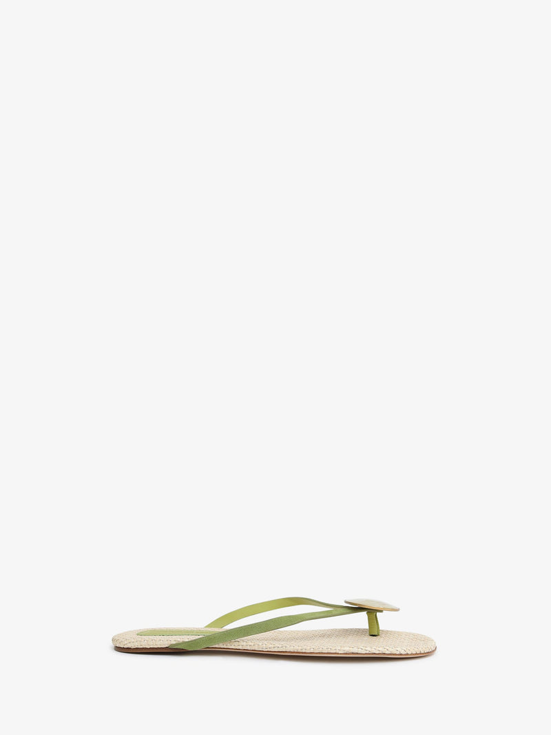 Aura Quartz Raffia Flip Flop - Image 1