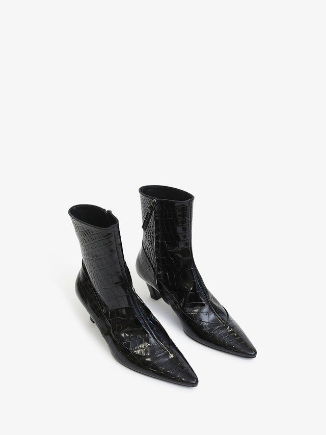 Corte Embossed Ankle Boot