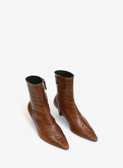 Corte Embossed Ankle Boot