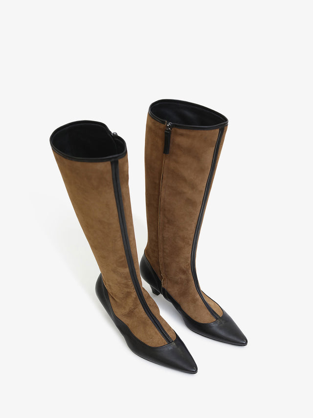 Corte Panelled High Boot