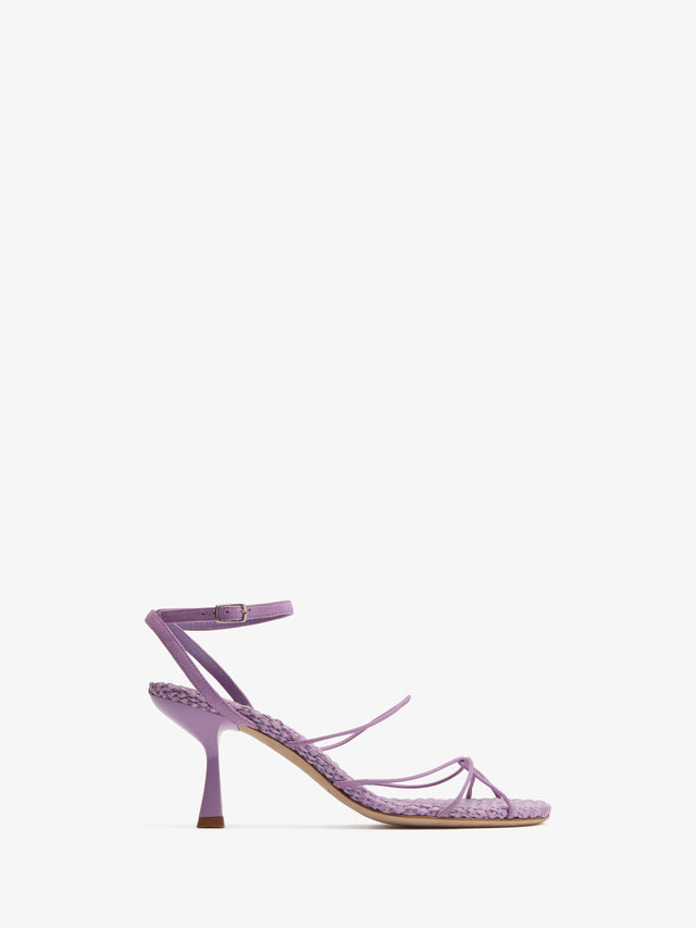 Blaze Raffia Suede Heel