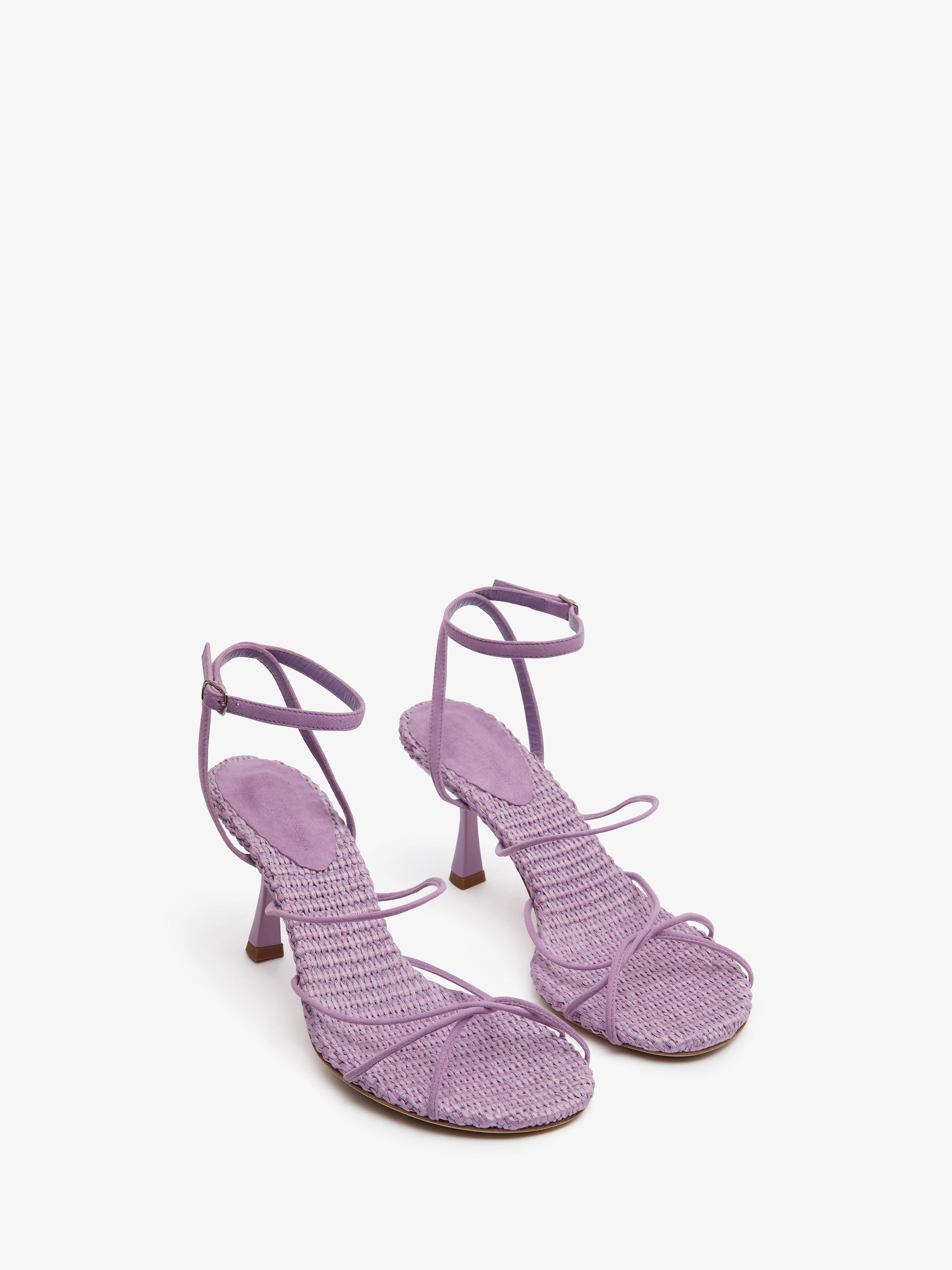 Blaze Raffia Suede Heel