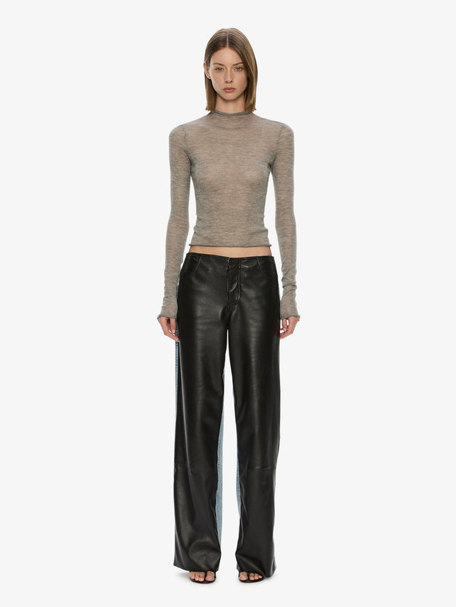Lenny Cashmere Long Sleeve Knit Top