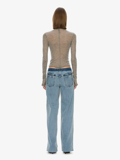 Lenny Cashmere Long Sleeve Knit Top