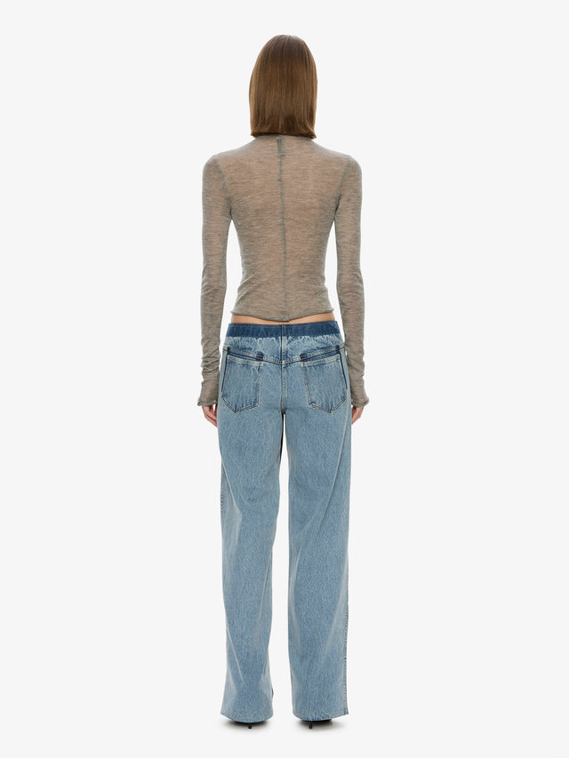 Lenny Cashmere Long Sleeve Knit Top