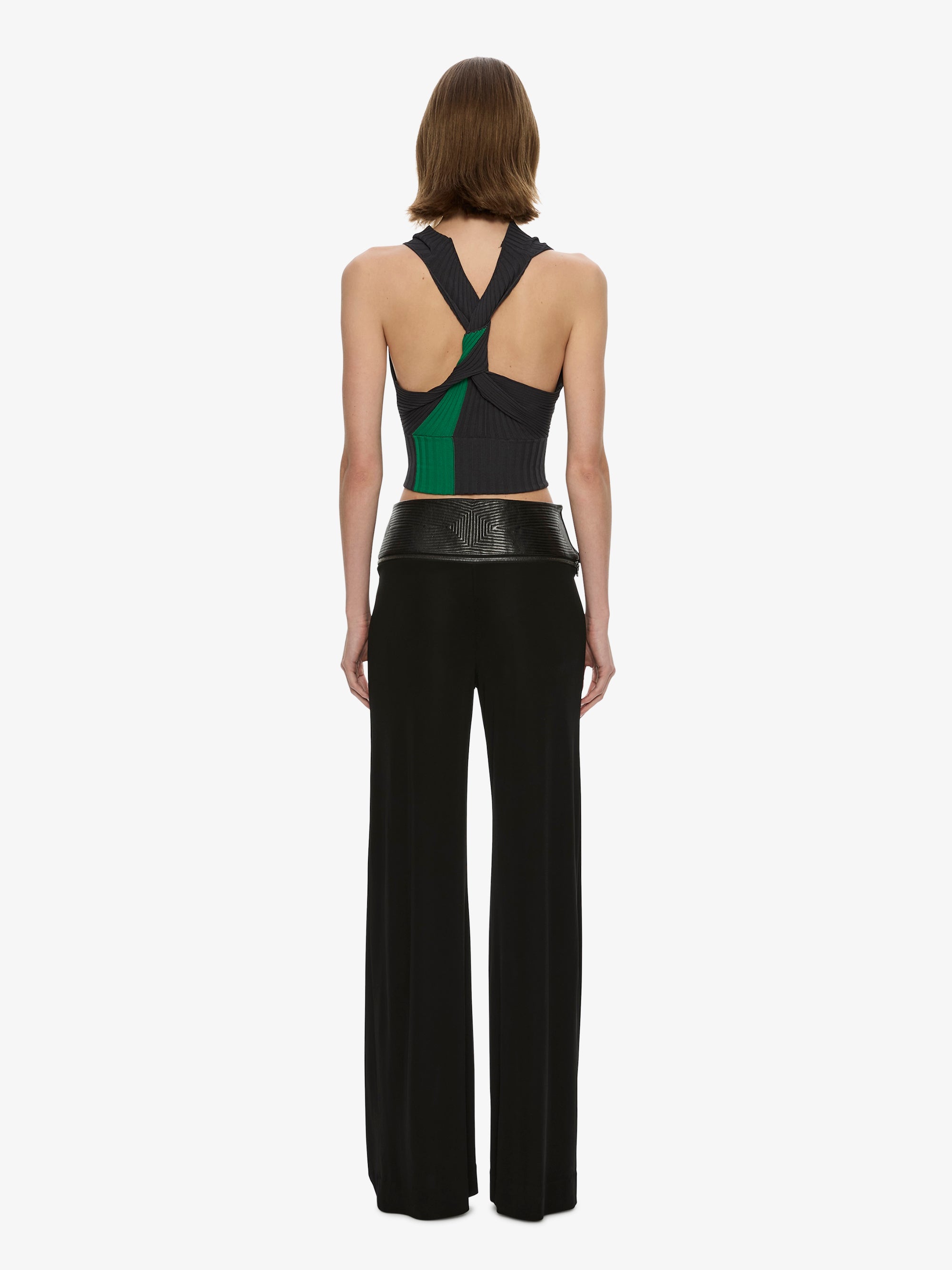 Auto Upholstered Leather Trouser