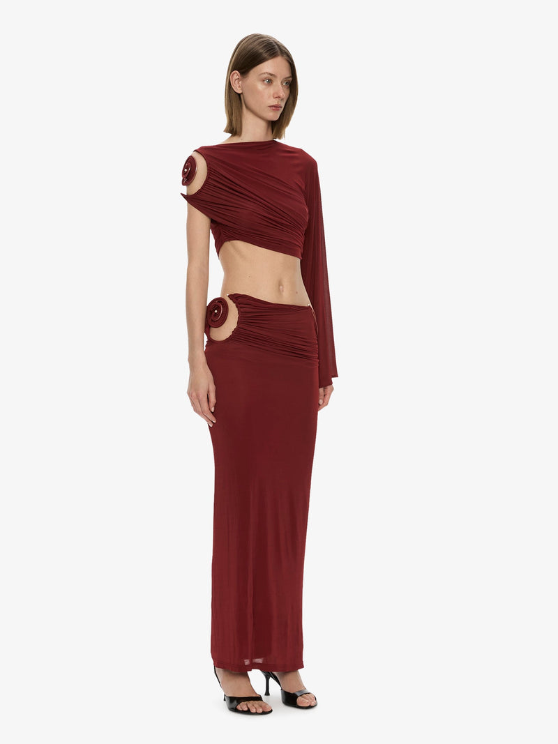 Aurelia Sculpted Spiral Column Skirt - Image 2