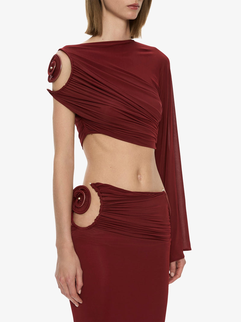 Aurelia Sculpted Spiral Column Skirt - Image 3